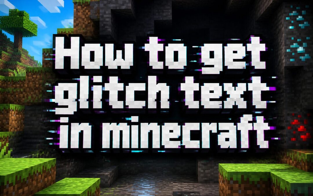 How to Get Glitch Text in Minecraft: Easy Step-by-Step Guide